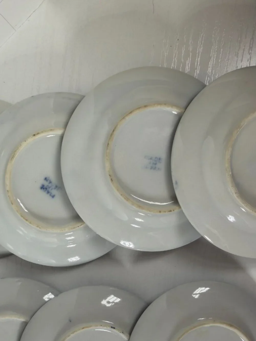 Vintage Blue Willow Miniature Child's Tea Set 17 Pc Blue White Porcelain Tea Set